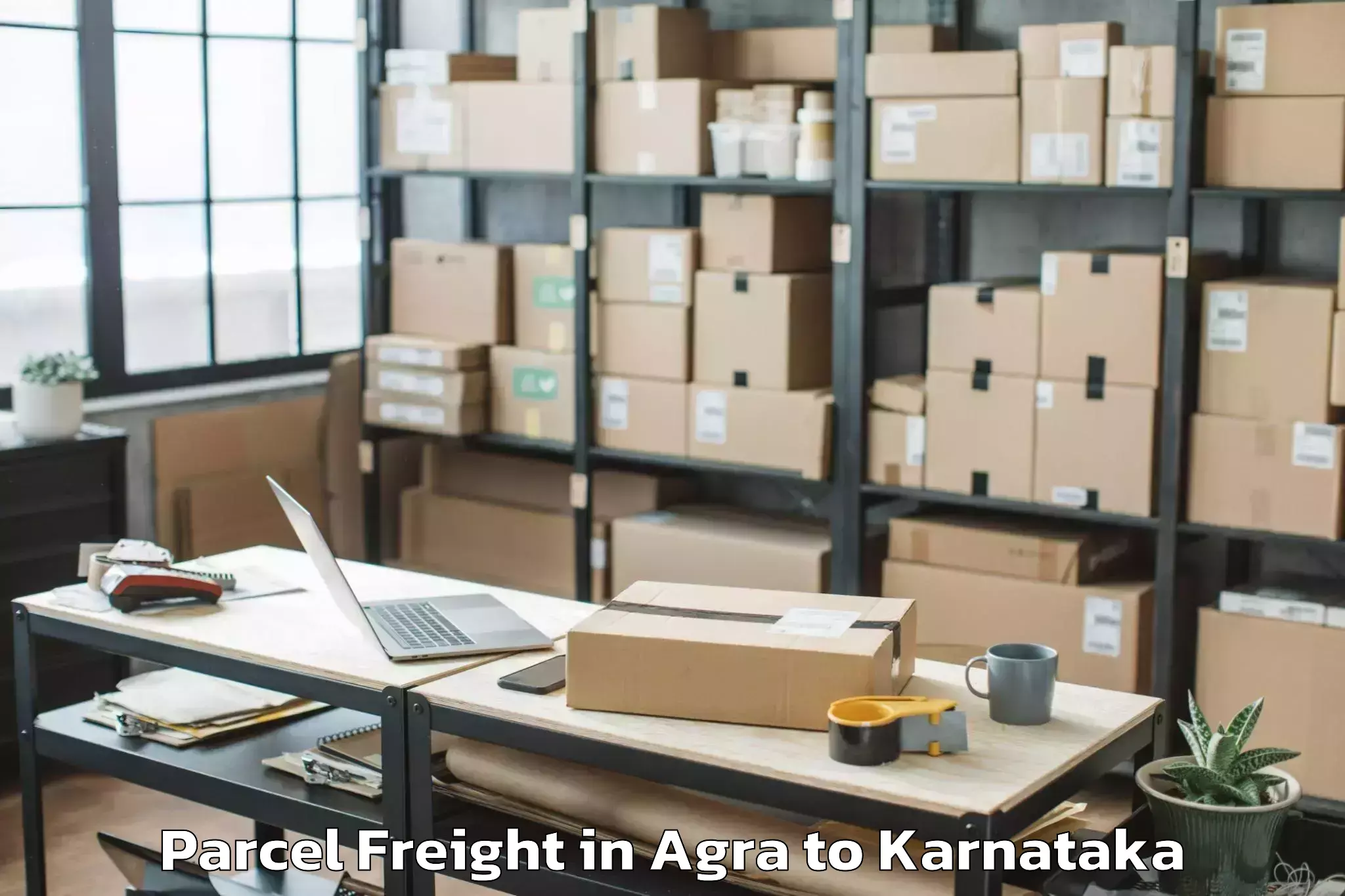 Book Agra to Malligenahalli Parcel Freight Online